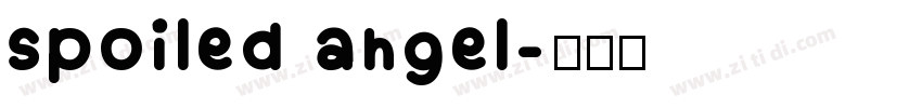 spoiled angel字体转换